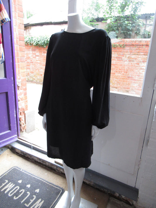 Long sleeved black dress