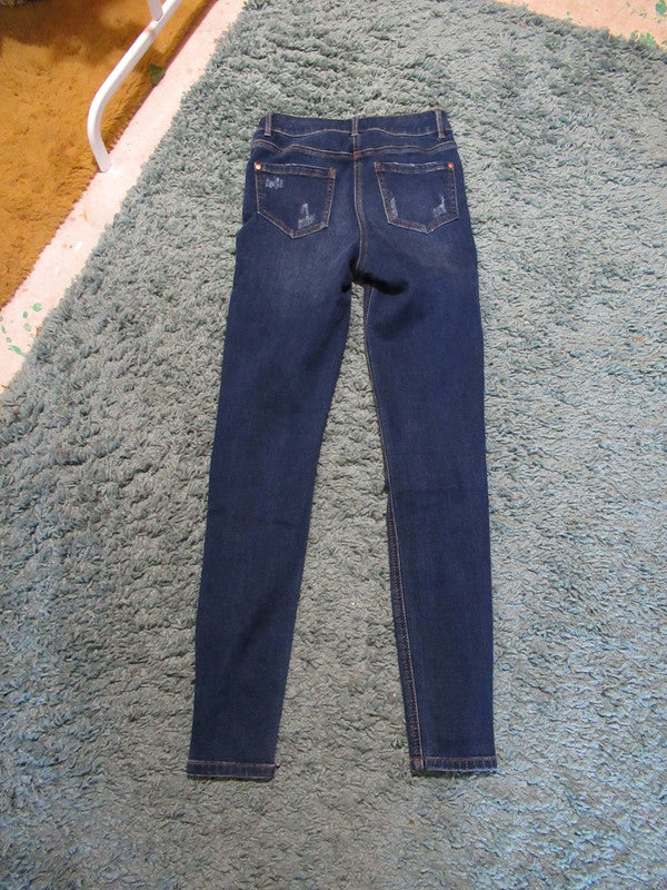 Dark blue skinny jeans