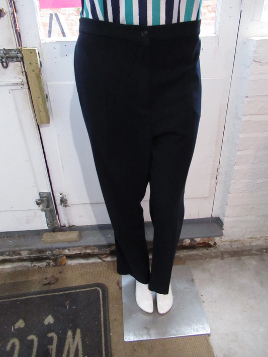 Navy slim leg trousers