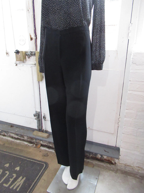 Black tailored trousers