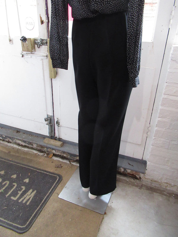 Black tailored trousers