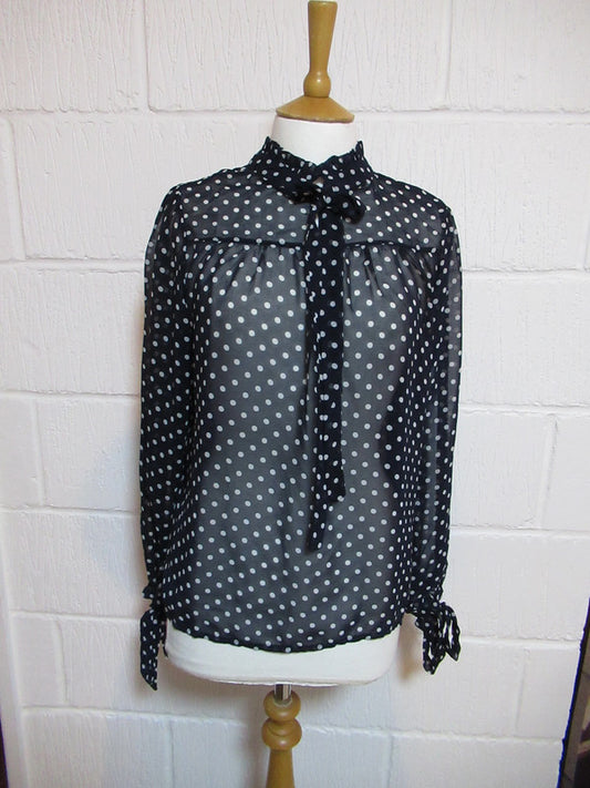 Gorgeous sheer spotty top