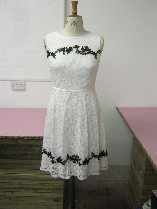 Gorgeous off white sample dress